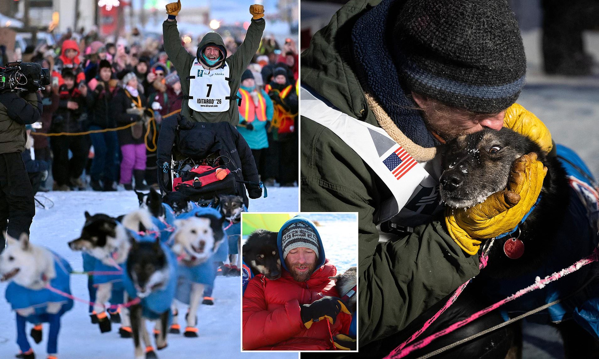 Reality TV star wins 'cruel' 1,000-mile Alaskan dog sled race amid calls  for it to be axed
