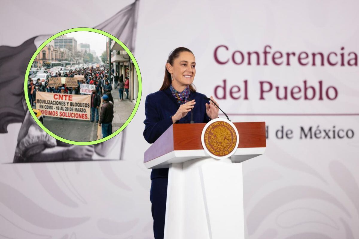 Sheinbaum pide a la CNTE protestas pacíficas ante amenaza de paro de 72 ...