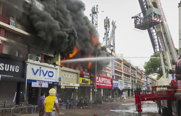 Massive fire in Sector 22 market in Chandigarh, over 30 fire tenders rushed