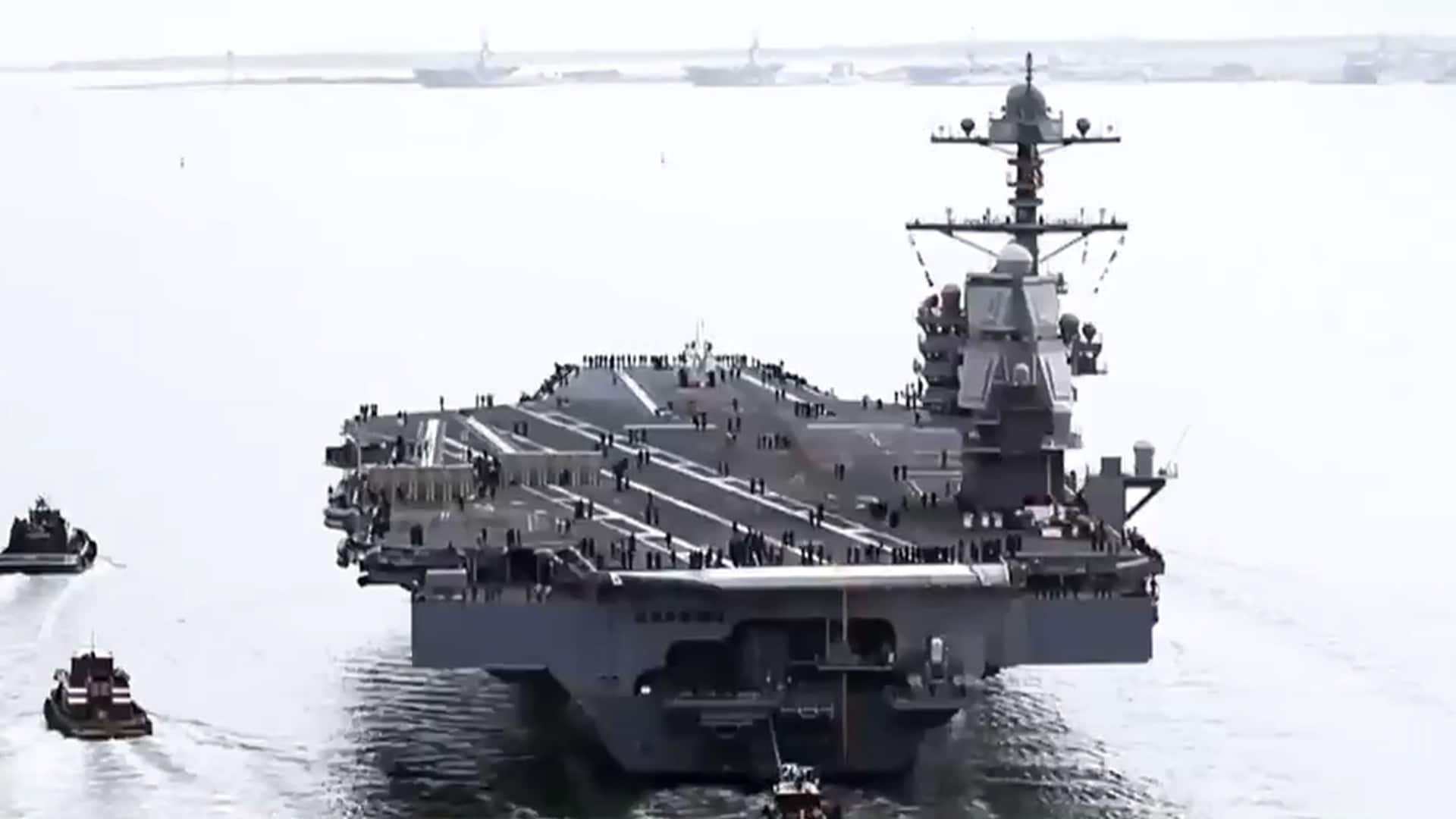 USS Gerald R Ford out of Iran war after fire