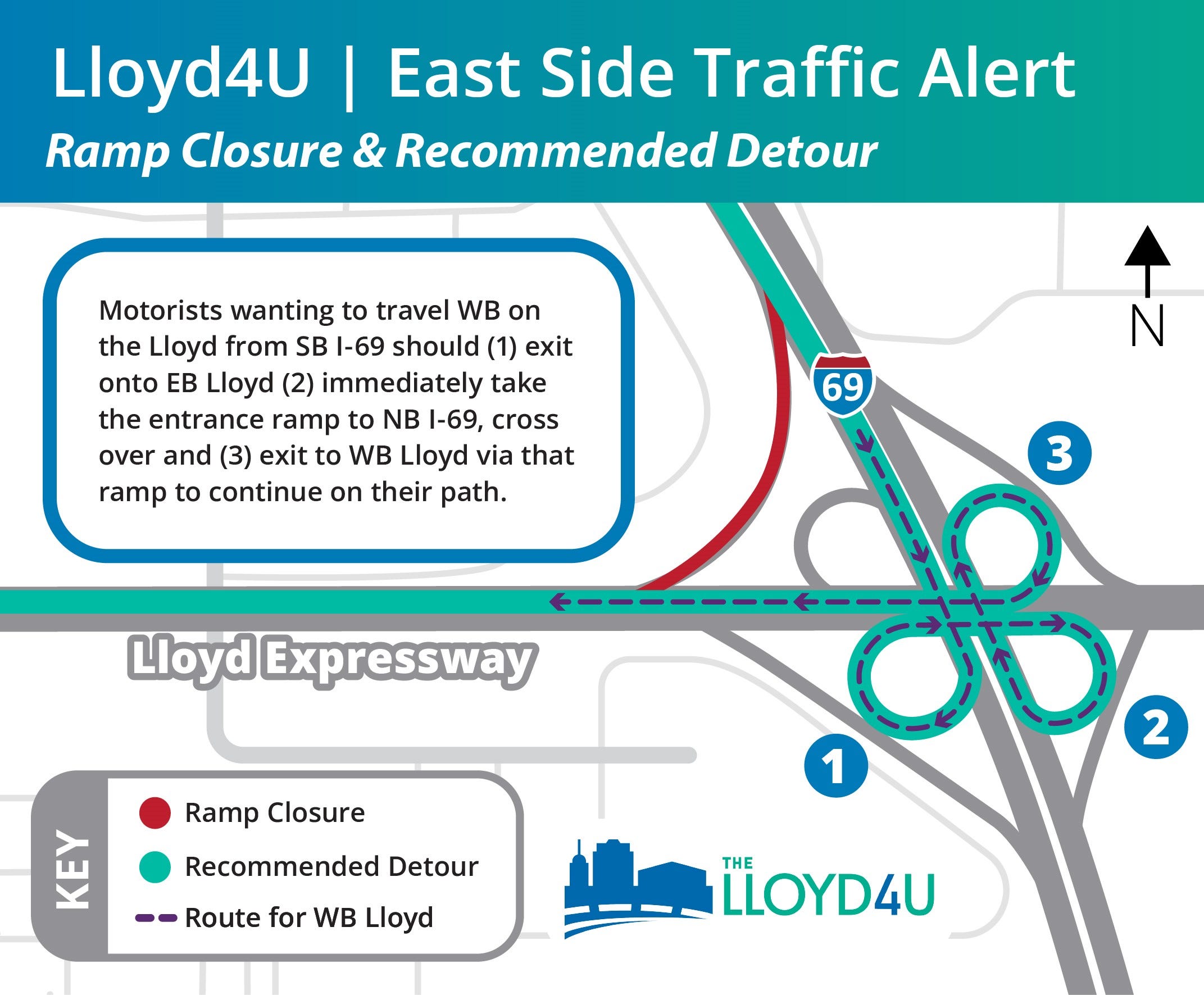 A ramp between two major Evansville roadways to close for 30 days