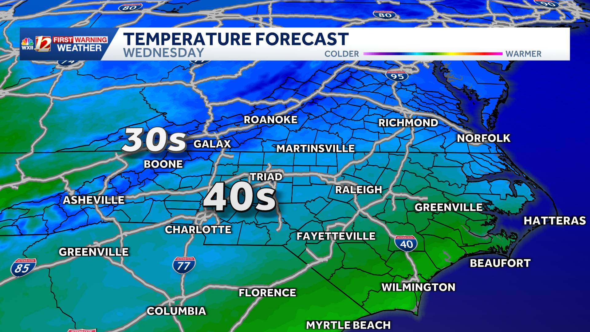 Chilly Wednesday, March 18 update | Warmer weekend on the way in North ...