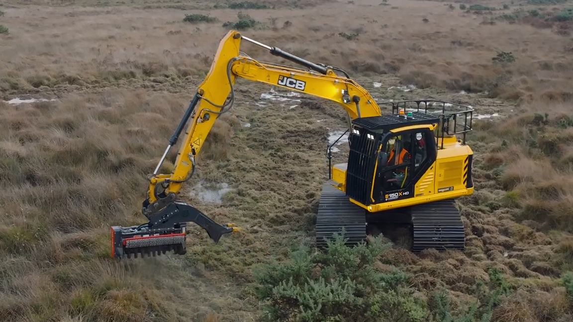 Efficient land clearing with heavy machinery