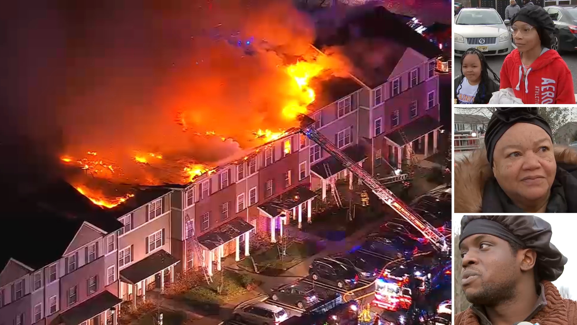 Massive fire tears through multiple townhomes in Branchburg, NJ
