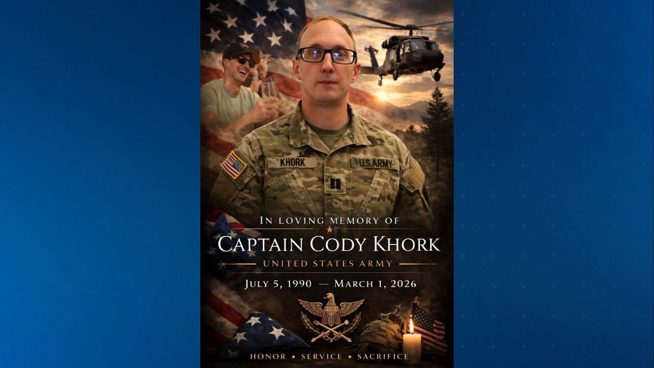Fallen Central Florida soldier Capt. Cody Khork returns home Wednesday