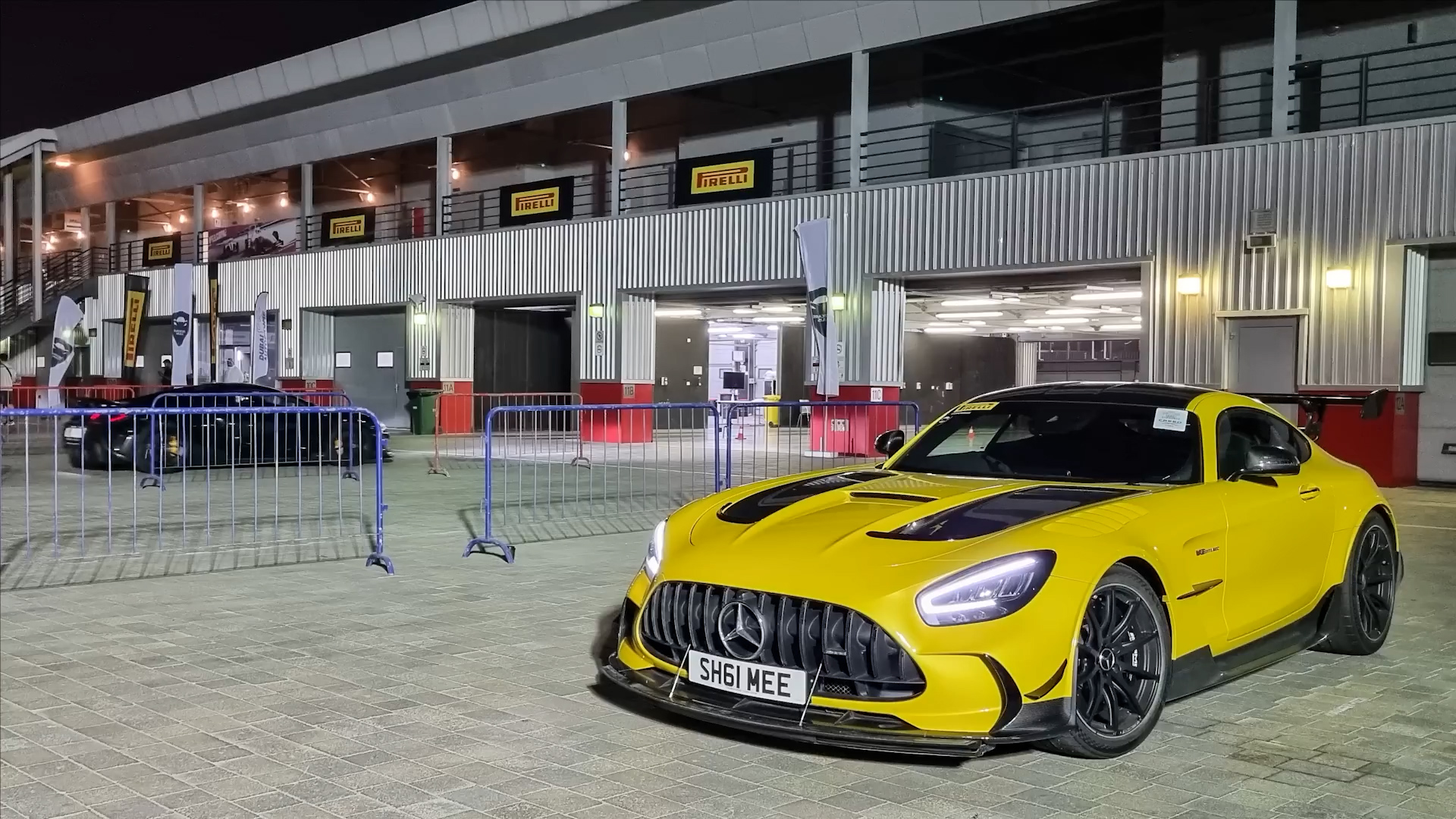 Mercedes AMG GT Black Series at Dubai Autodrome night track