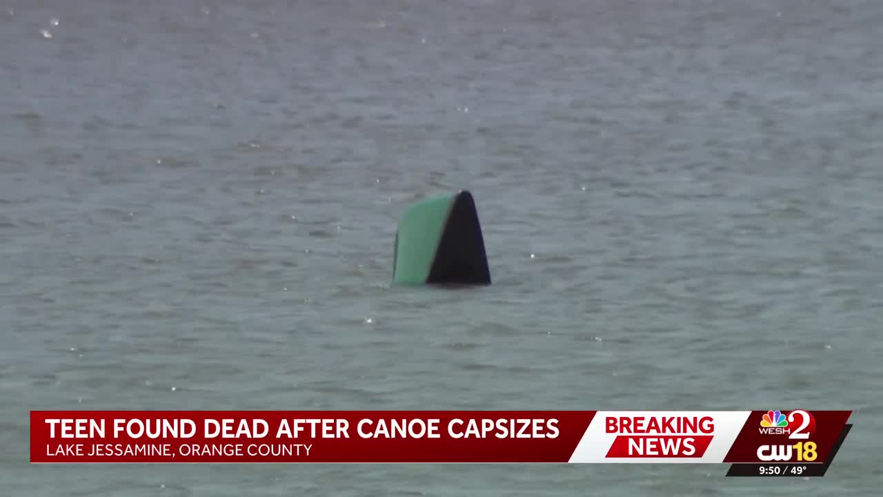 Teen found dead after canoe capsizes on Central Florida lake