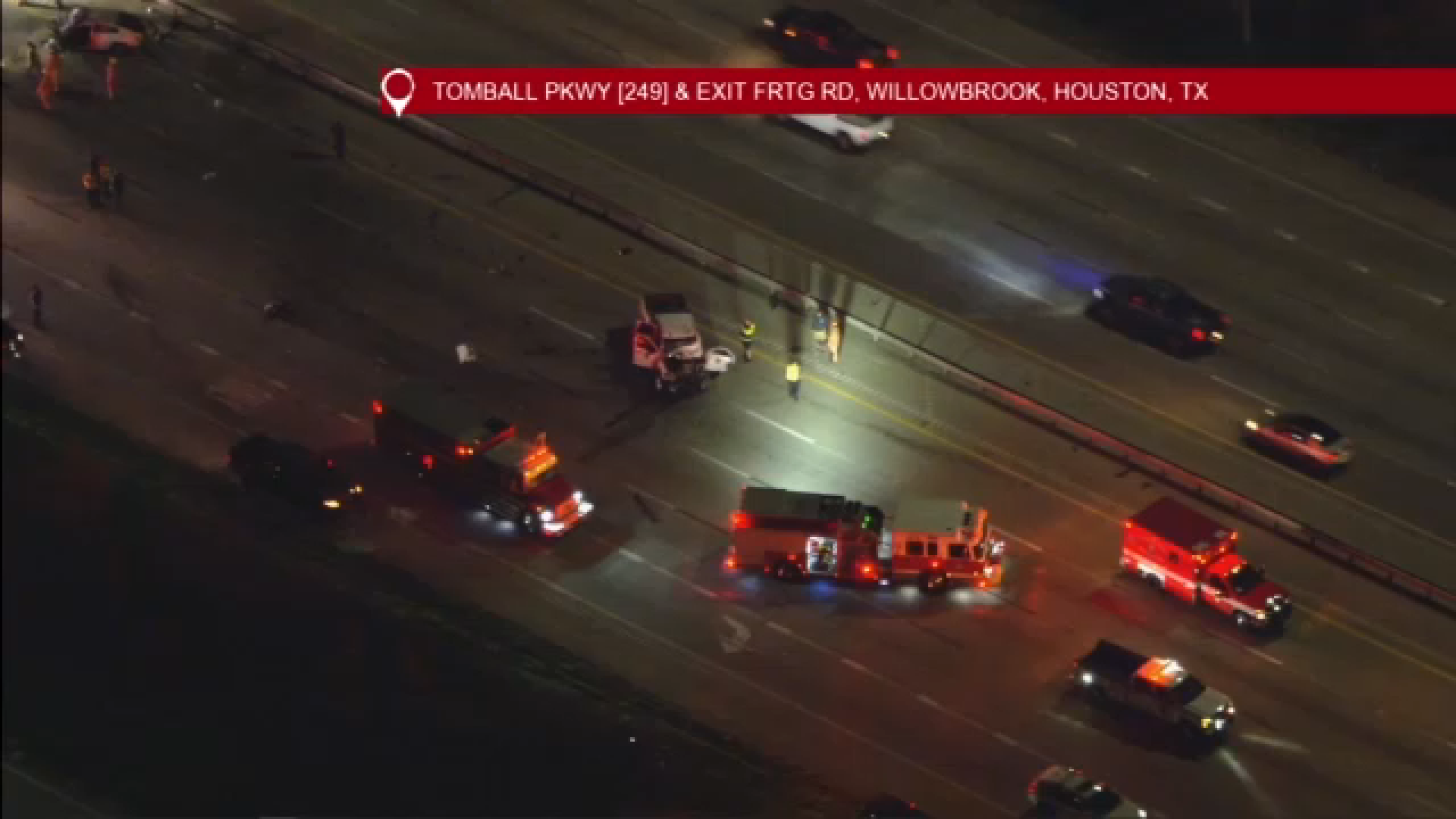 Lanes reopened after multi-vehicle crash along Hwy 249 SB leaves 2 ...