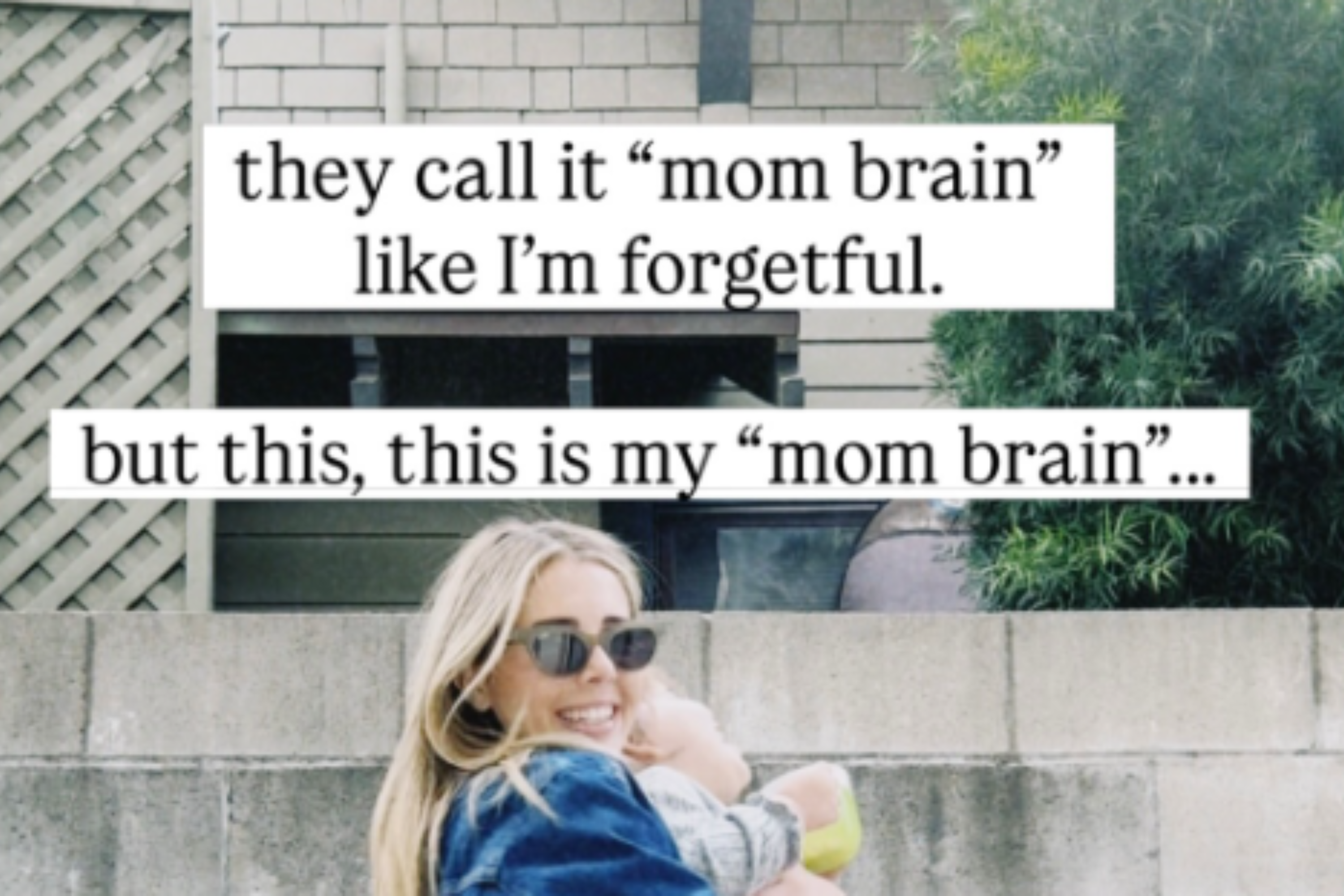 Woman’s rebrand on mom brain goes viral