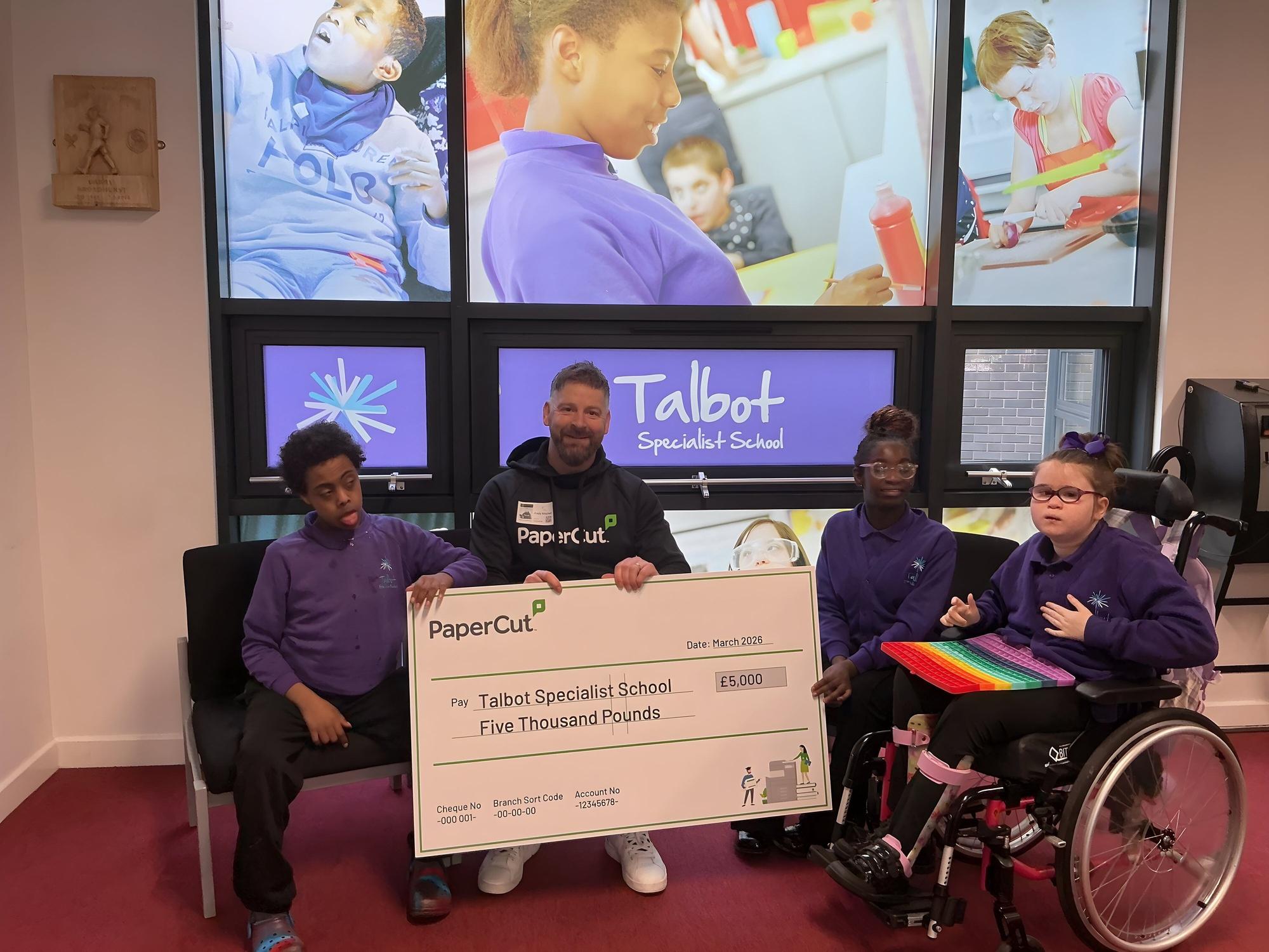 Talbot Specialist School celebrates surprise £5,000 donation from ...