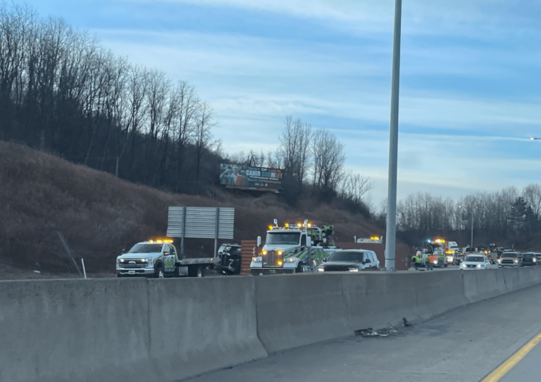 Tractor trailer crash on I-81 causes heavy traffic