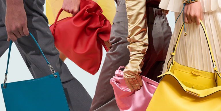 From baby blue to burgundy, colour pop bags are spring’s statement ...