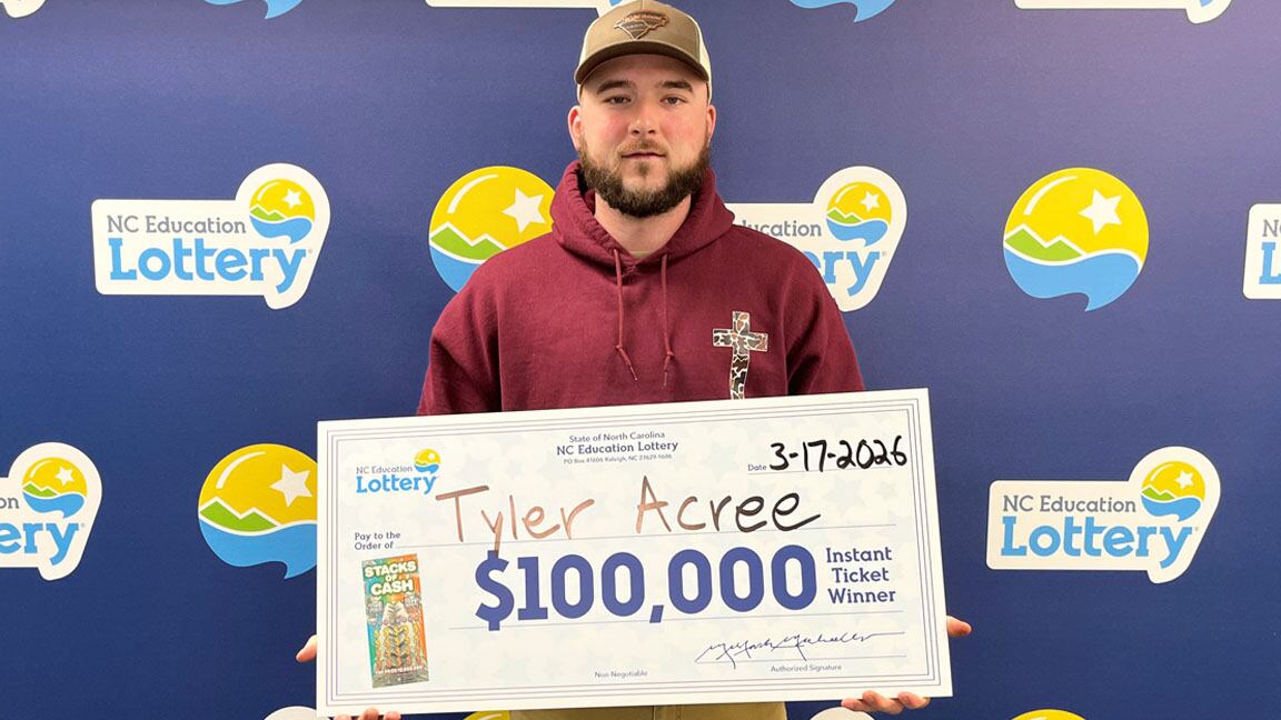 Halifax County man runs circles after winning $100,000 from lottery