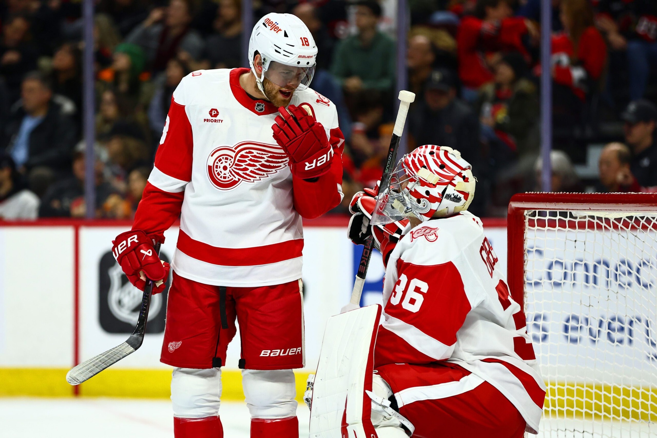 Red Wings continue to slide in playoff race