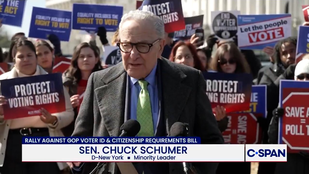 Schumer slams SAVE Act: 'Republicans are trying to dupe America'