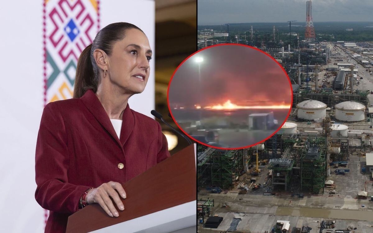 Circula presunto video de seguridad de la Refinería Olmeca: explosión ...