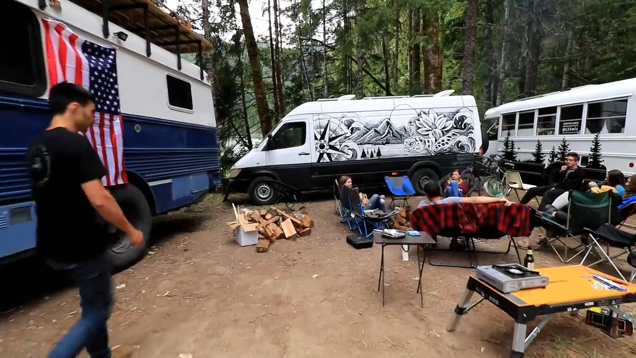 Former US military bus rolling through Mexico