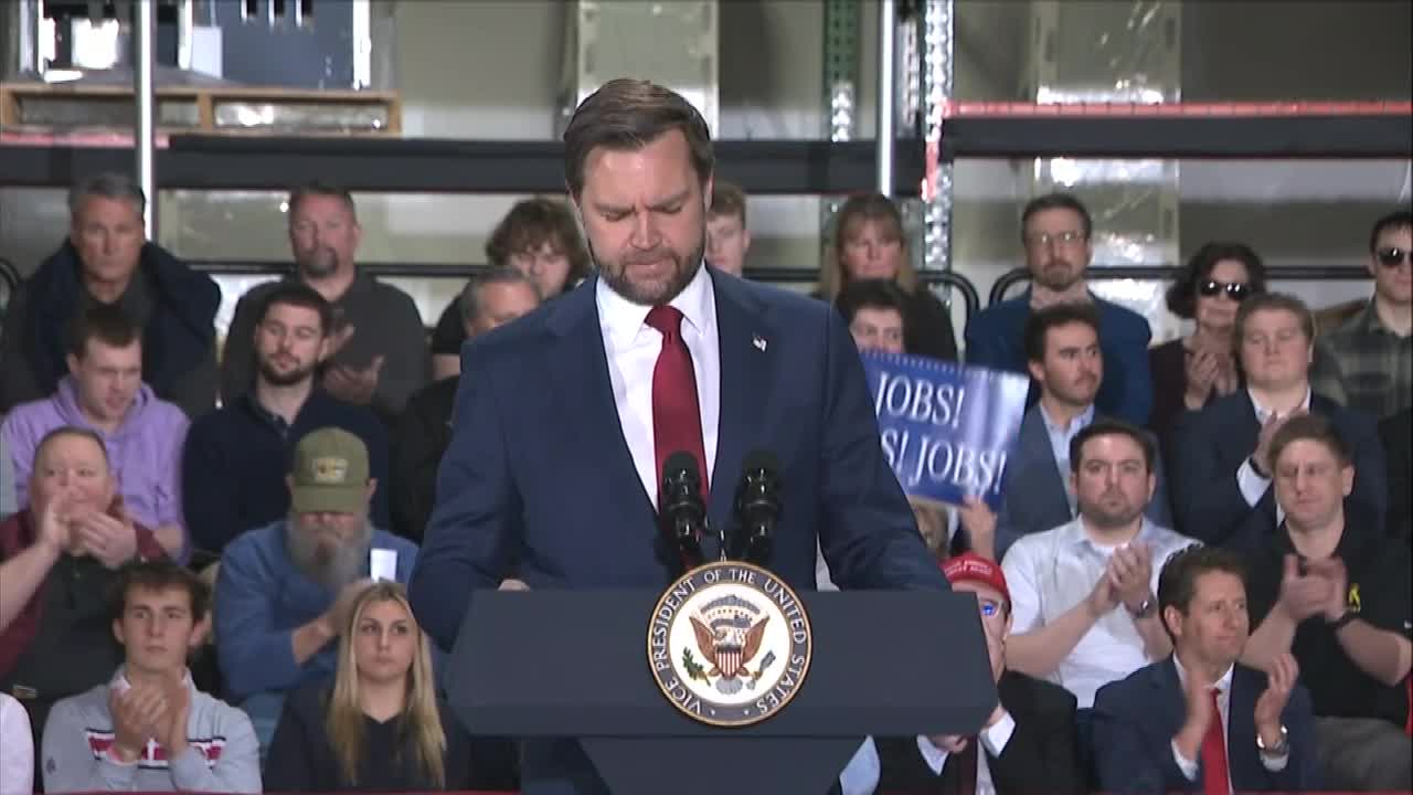 Watch: Vice President JD Vance speaks in Auburn Hills