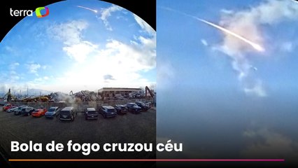 Bola de fogo cruza céu nos EUA e causa forte estrondo