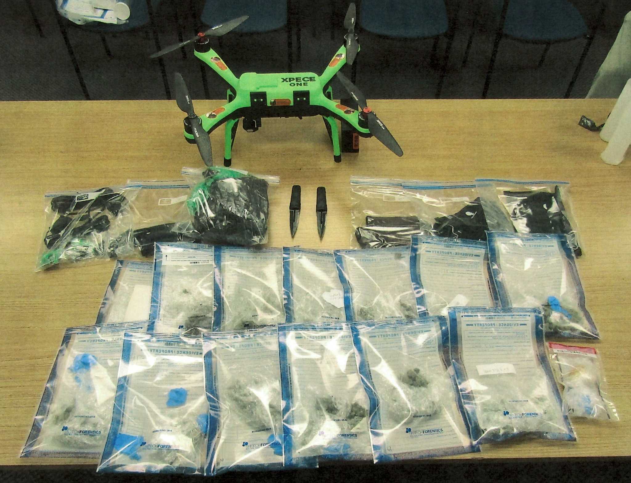 Drone drops contraband including knives and drugs at New York prison