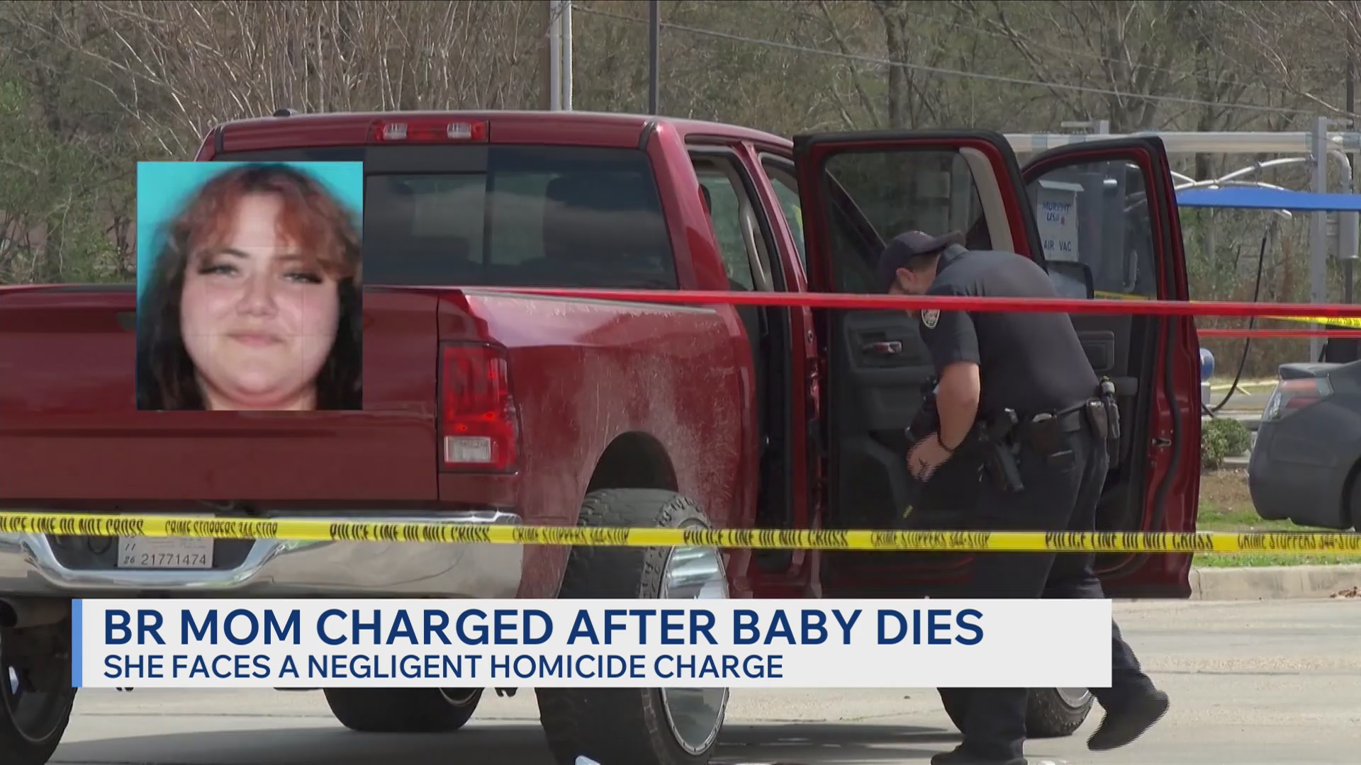 Woman charged after child dies after being run over, Baton Rouge police say