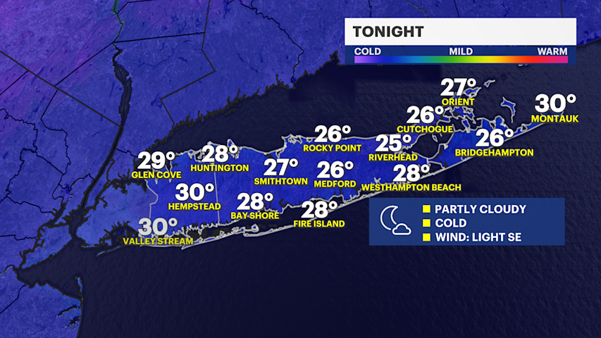 Cold tonight before a gradual warmup into the weekend with rain chances