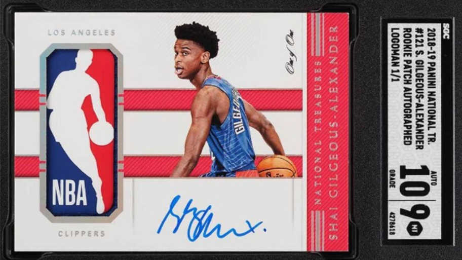 The first Shai Gilgeous-Alexander card sold for over $500K!