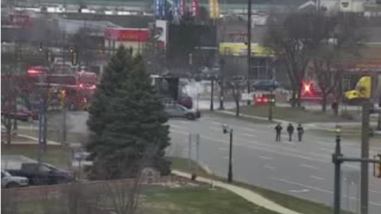 9 hospitalized after fiery crash in Canton Township involving semi-truck