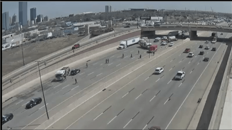 All lanes of I-40 westbound at Western reopen following crash