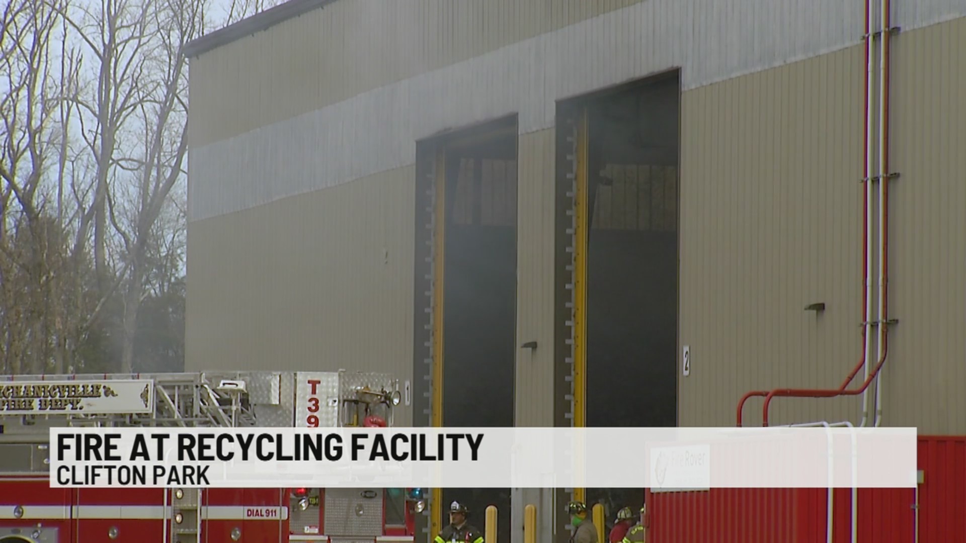 Crews extinguish fire at Clifton Park recycling center