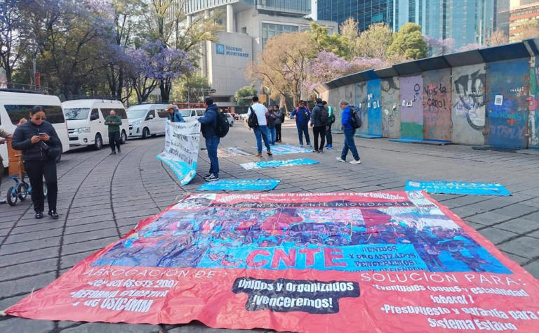 En vivo marcha de la CNTE en CDMX y plantón en el Zócalo; minuto a ...