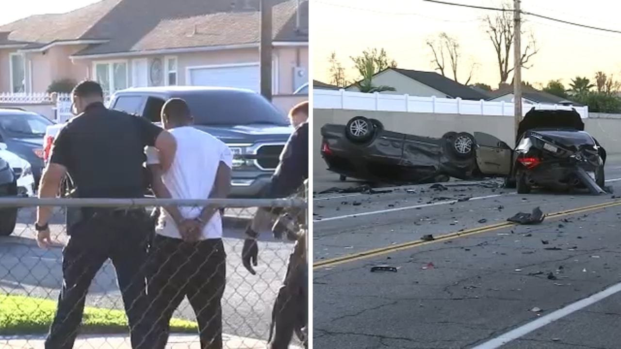Husband was chasing wife before violent multi-car crash in Covina ...