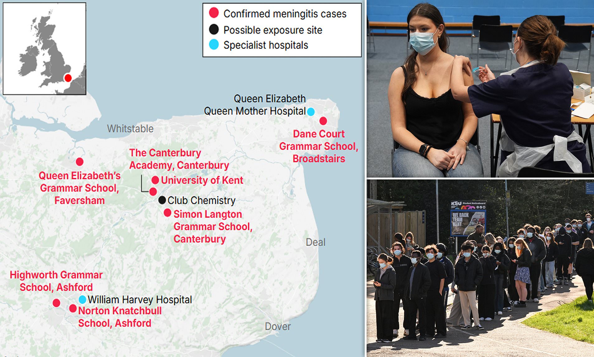 Meningitis outbreak spreads to second university as rollout of vaccine to  5,000 students begins