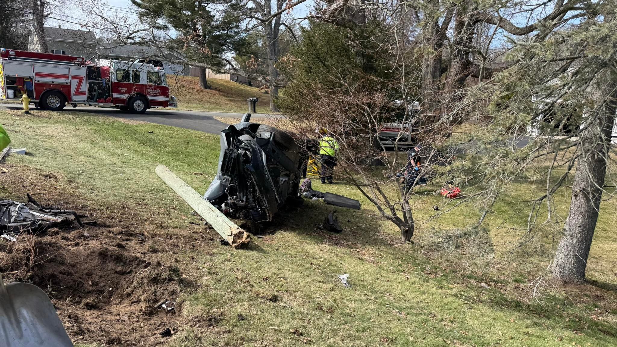 Injuries reported following rollover crash on Route 34 in Orange
