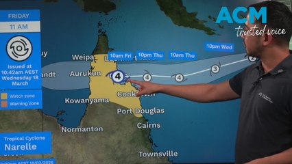 Severe tropical cyclone Narelle expected to cross the Far North ...