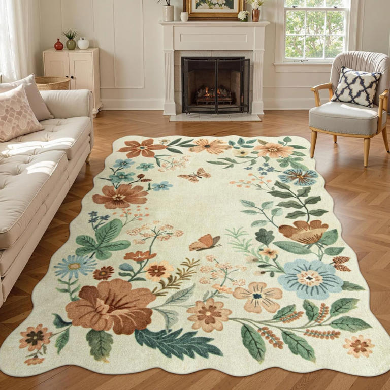 Transform your space with the $48 Lahome floral rug perfect for ...