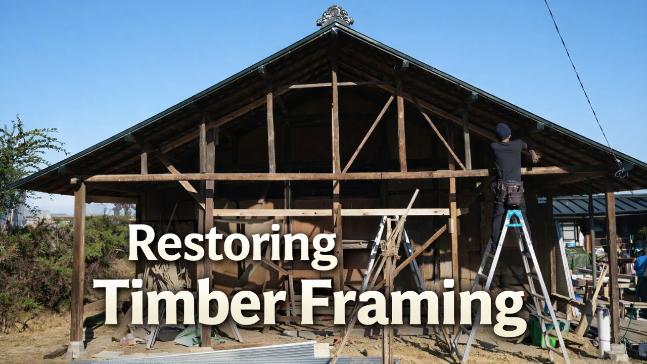 Restoring Japanese timber framing with precision