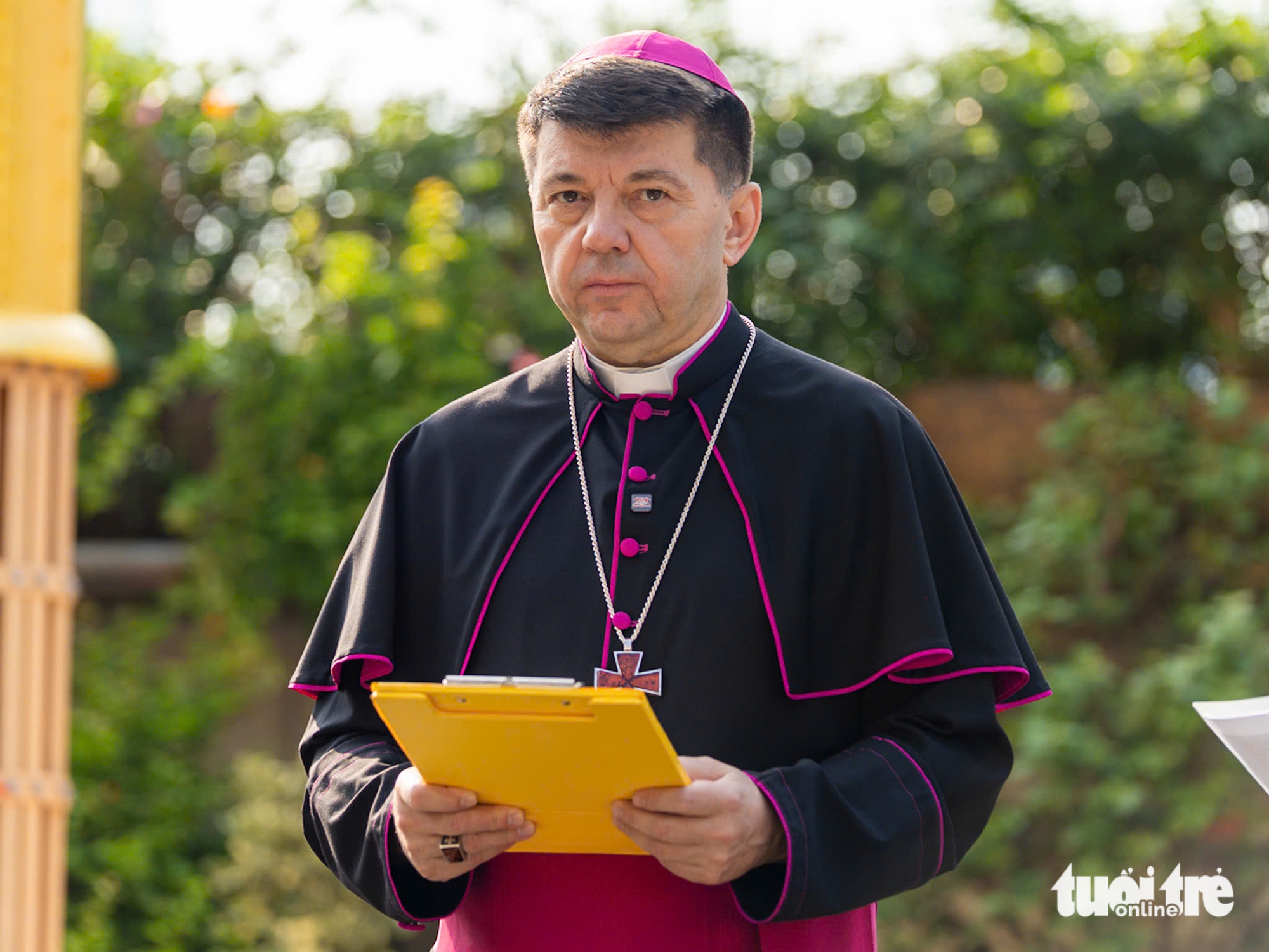 Đức Tổng Giám mục Marek Zalewski phát biểu - Ảnh: VĂN TRUNG