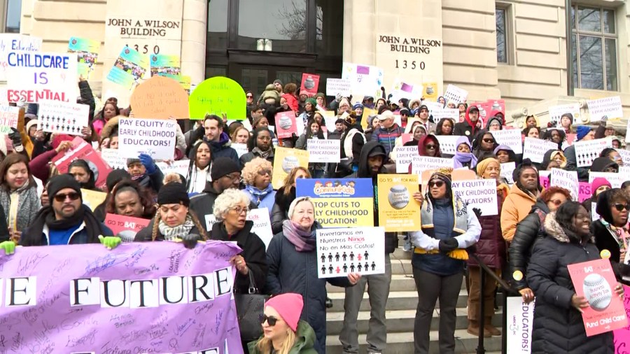 Rally to save DC child care: Advocates push for funding to help ...
