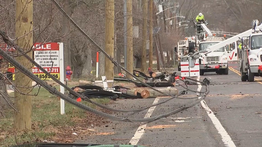 Cleanup continues in South Jersey 2 days after powerful storms toppled ...
