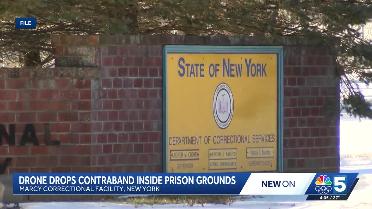 Drone drops contraband at Marcy Correctional Facility