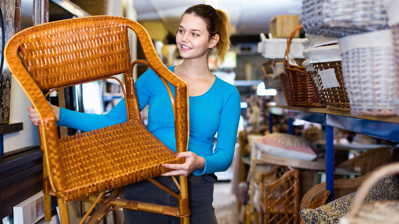 Tips for finding quality thrift store rattan or wicker