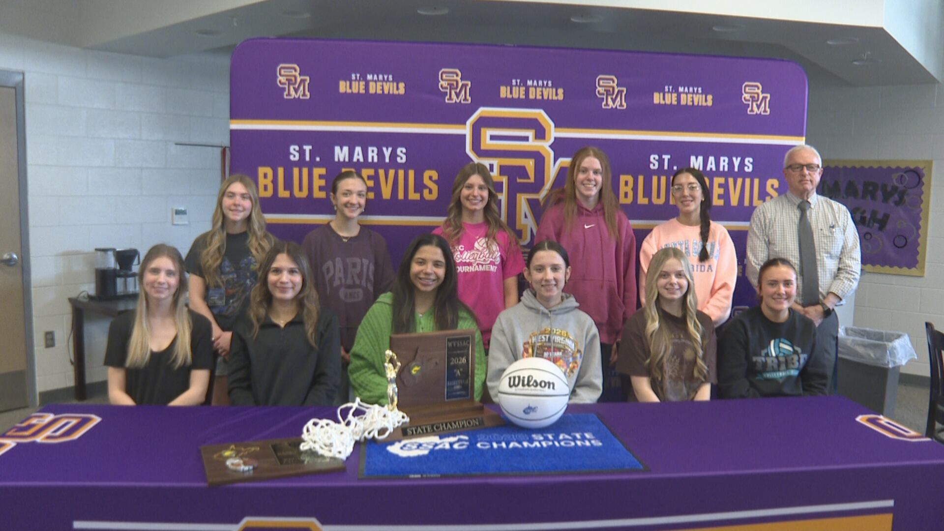 St. Marys girls’ basketball on winning the WVSSAC Class A State ...