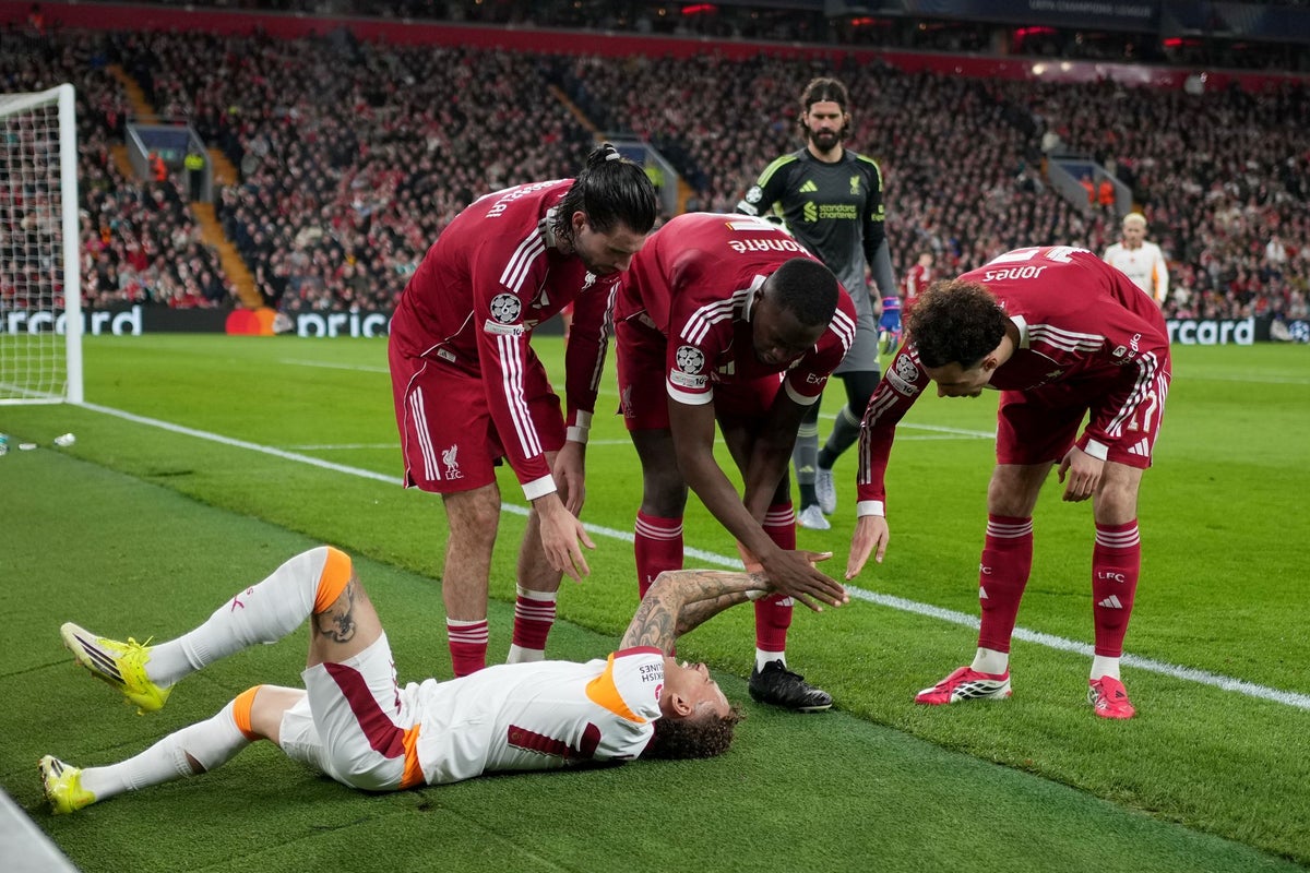 Galatasaray forward suffers gruesome injury in Liverpool clash