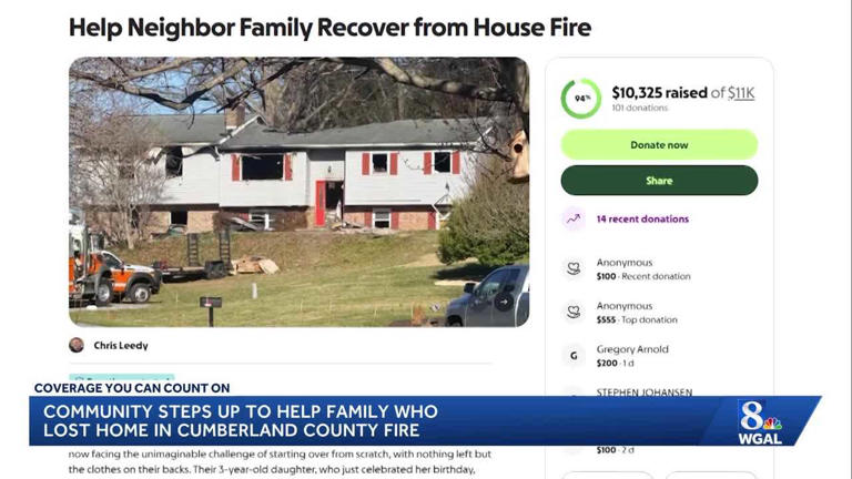 Cumberland County family starting over after losing everything in house ...