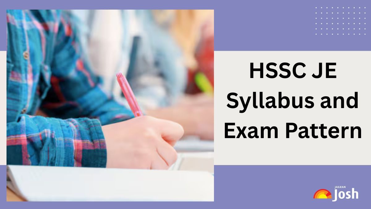 HSSC JE syllabus 2026 and exam pattern, download PDF