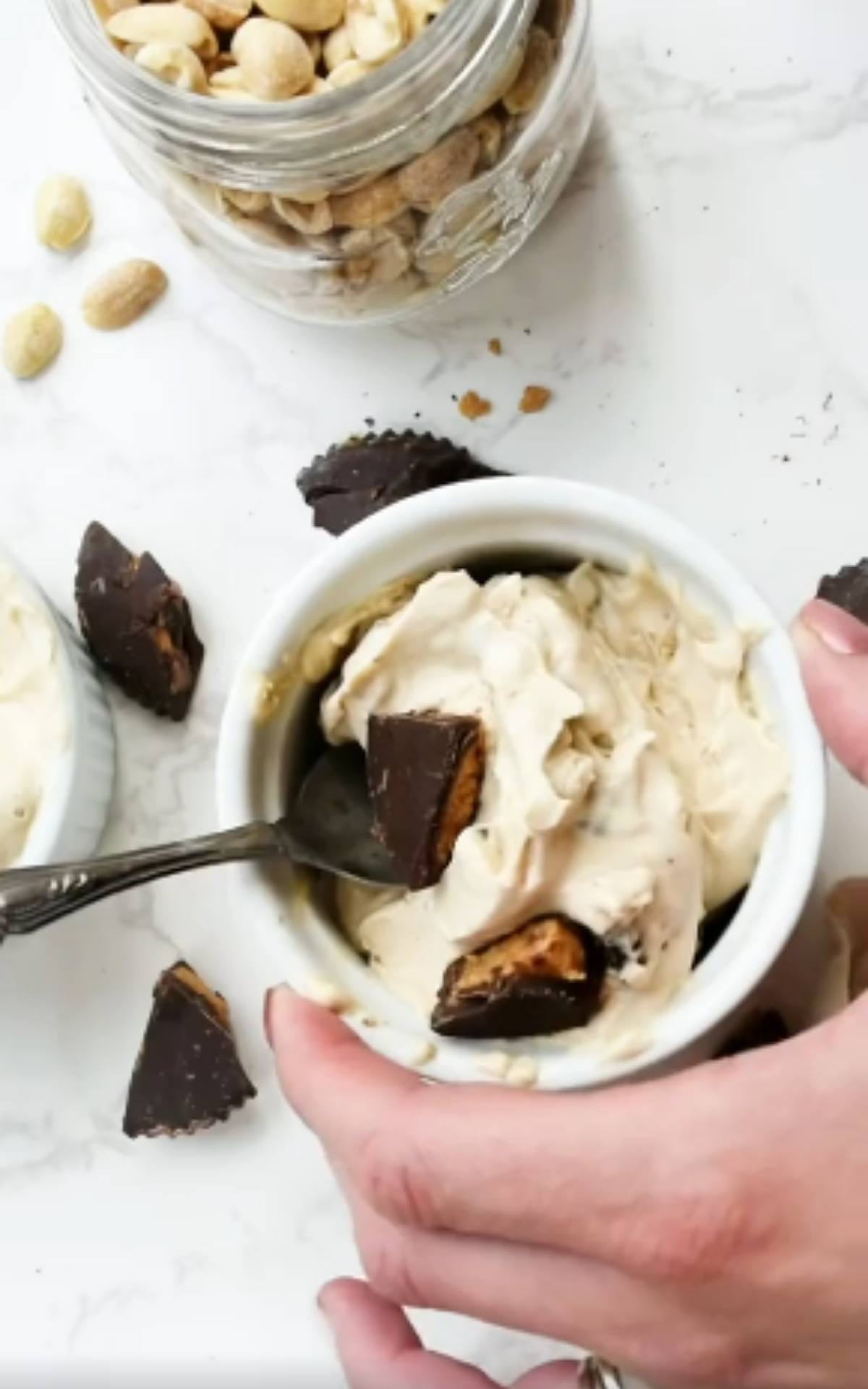 PB cup soft serve: vegan, low sugar & protein-packed treat
