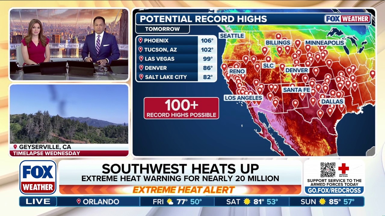 Record March heat wave bakes more than 40M across the West with ...