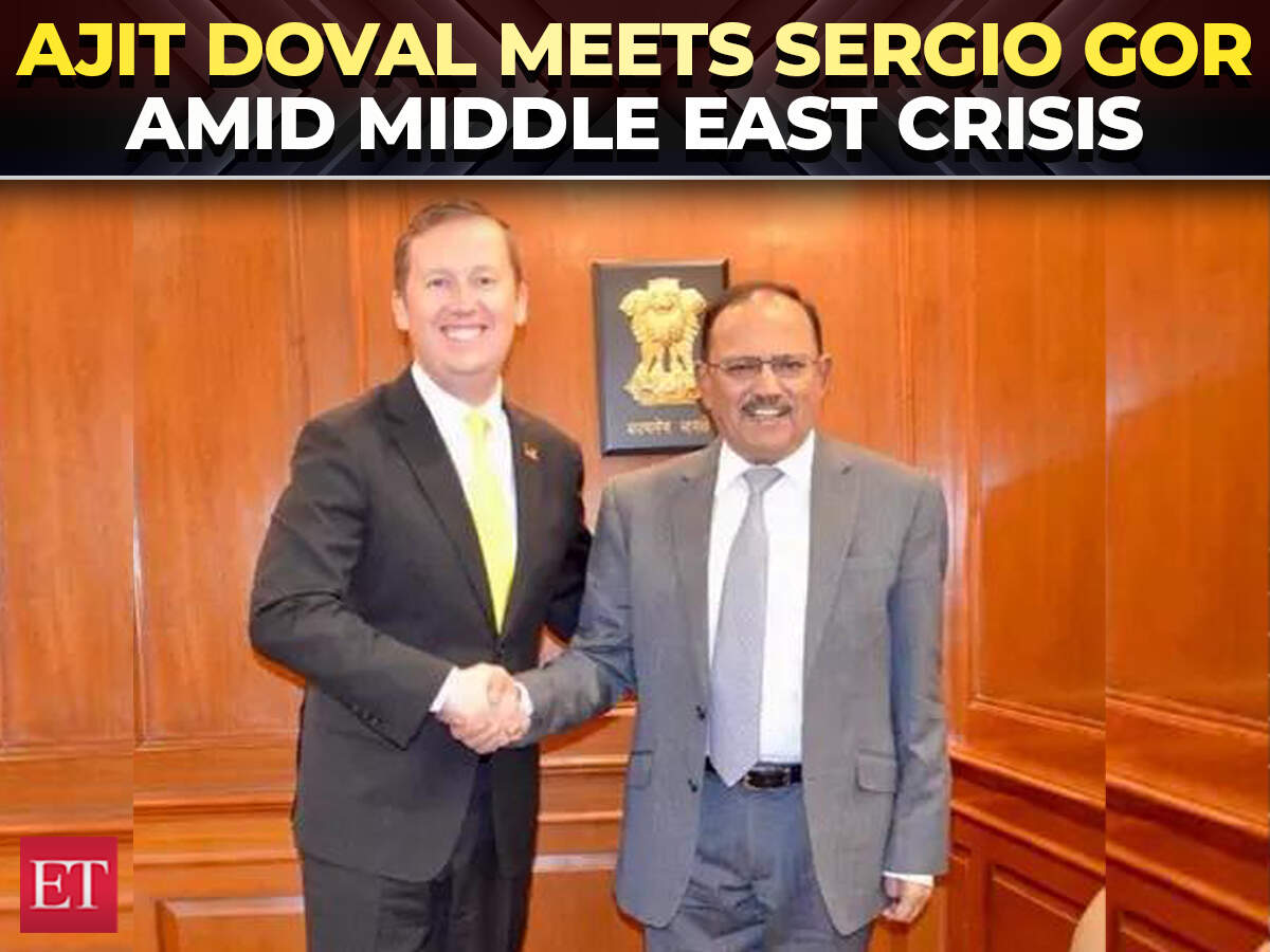 'Critical geopolitical issues discussed': NSA Doval meets US’ Sergio ...