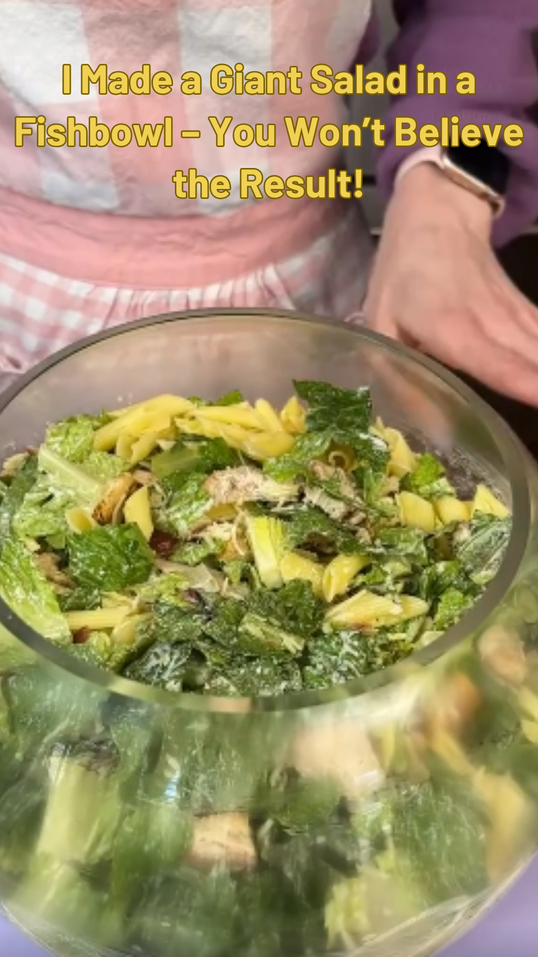 I put a whole salad in a fishbowl, what happened next shocked me